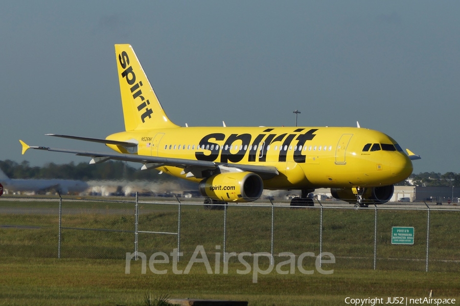 Spirit Airlines Airbus A319-132 (N526NK) | Photo 288918