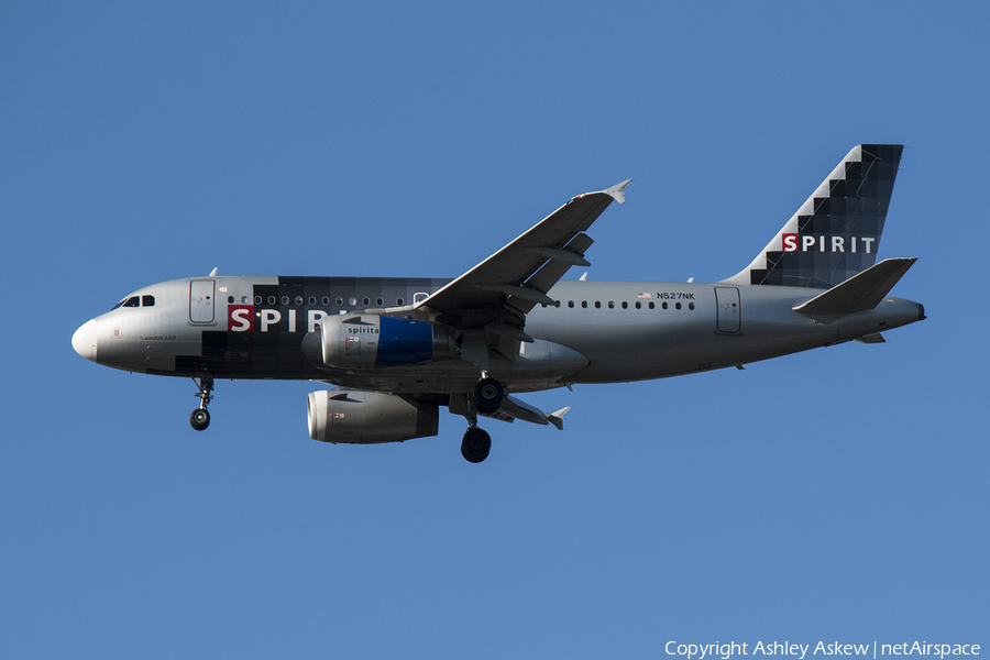 Spirit Airlines Airbus A319-132 (N527NK) | Photo 88103