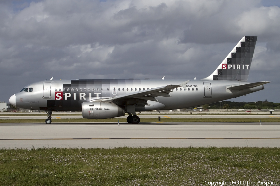 Spirit Airlines Airbus A319-132 (N527NK) | Photo 422608