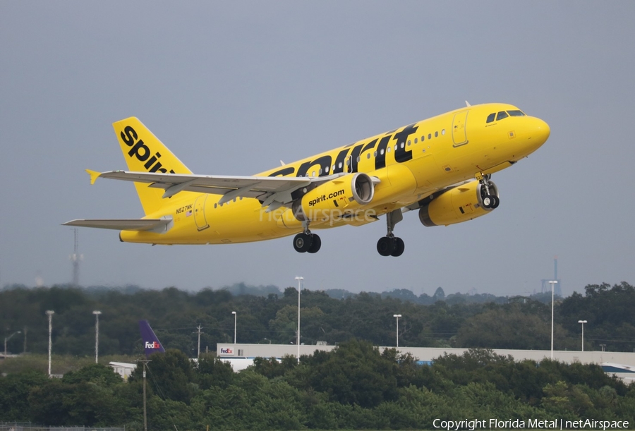 Spirit Airlines Airbus A319-132 (N527NK) | Photo 358027