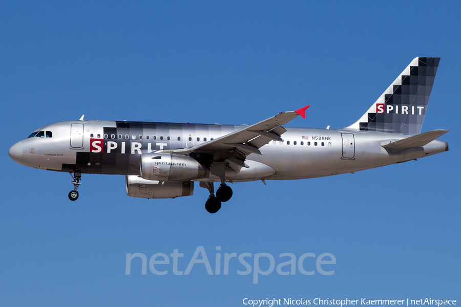 Spirit Airlines Airbus A319-132 (N528NK) | Photo 127272
