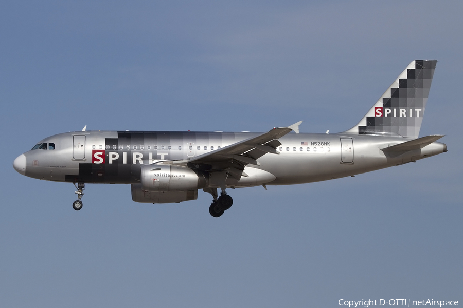 Spirit Airlines Airbus A319-132 (N528NK) | Photo 425443