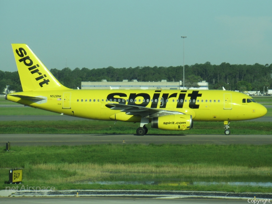 Spirit Airlines Airbus A319-132 (N528NK) | Photo 518787