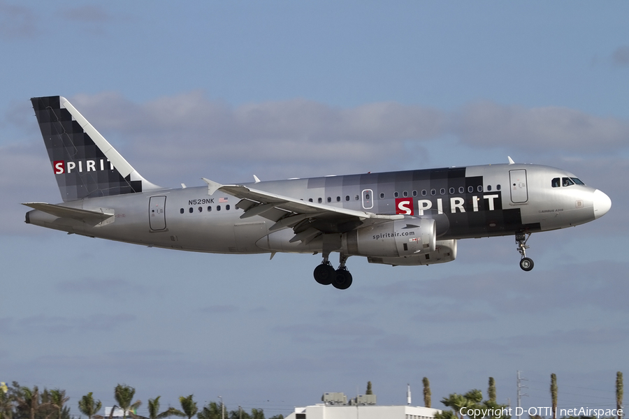 Spirit Airlines Airbus A319-132 (N529NK) | Photo 431645