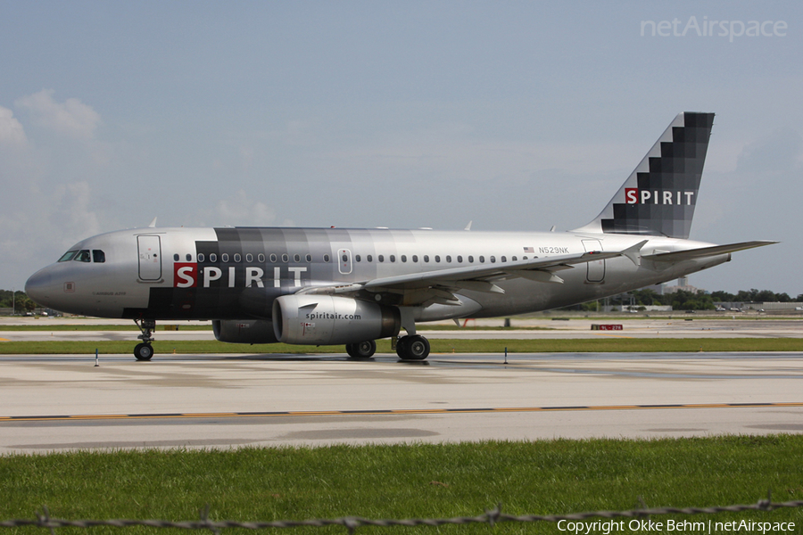 Spirit Airlines Airbus A319-132 (N529NK) | Photo 53966
