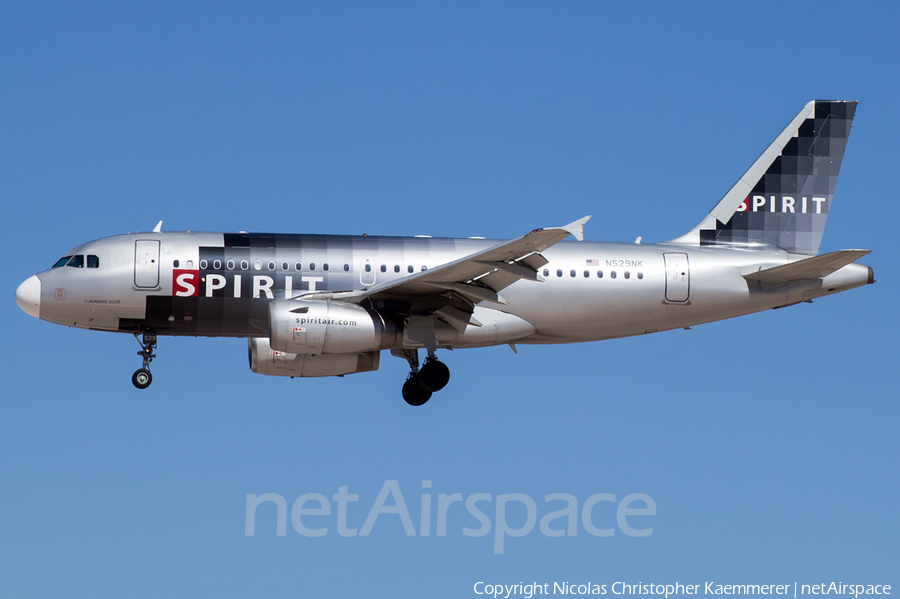 Spirit Airlines Airbus A319-132 (N529NK) | Photo 127254