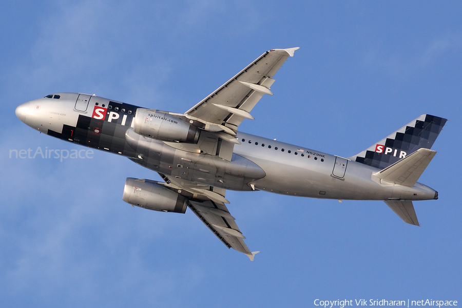 Spirit Airlines Airbus A319-132 (N529NK) | Photo 17915
