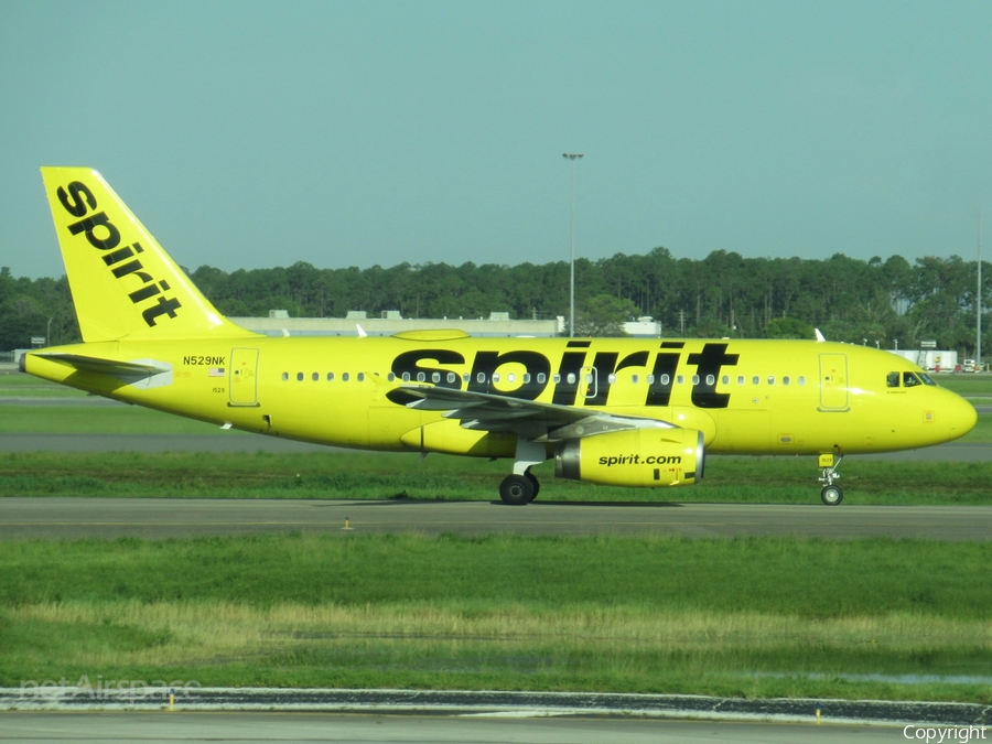 Spirit Airlines Airbus A319-132 (N529NK) | Photo 518788