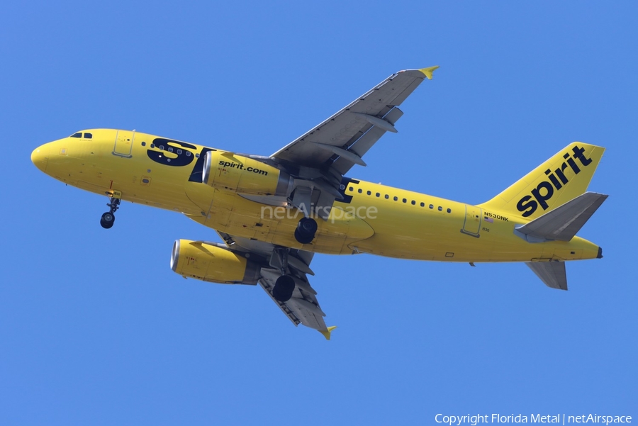 Spirit Airlines Airbus A319-132 (N530NK) | Photo 621395
