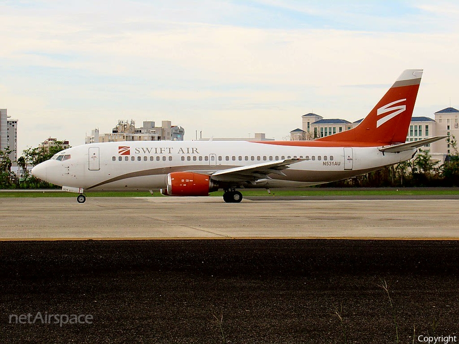 Swift Air Boeing 737-3B7 (N531AU) | Photo 193200