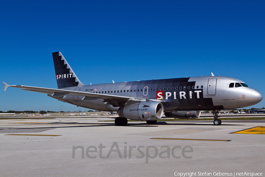 Spirit Airlines Airbus A319-132 (N532NK) | Photo 37960