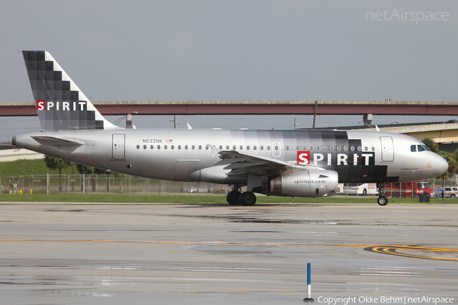 Spirit Airlines Airbus A319-132 (N532NK) | Photo 53968