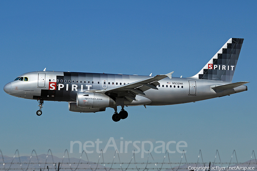 Spirit Airlines Airbus A319-132 (N532NK) | Photo 173210
