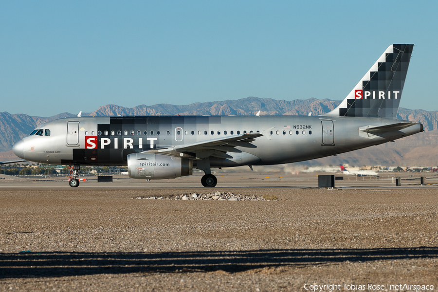 Spirit Airlines Airbus A319-132 (N532NK) | Photo 331931