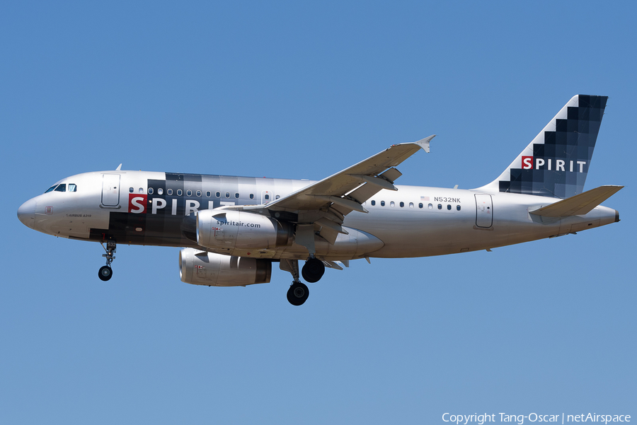 Spirit Airlines Airbus A319-132 (N532NK) | Photo 562706
