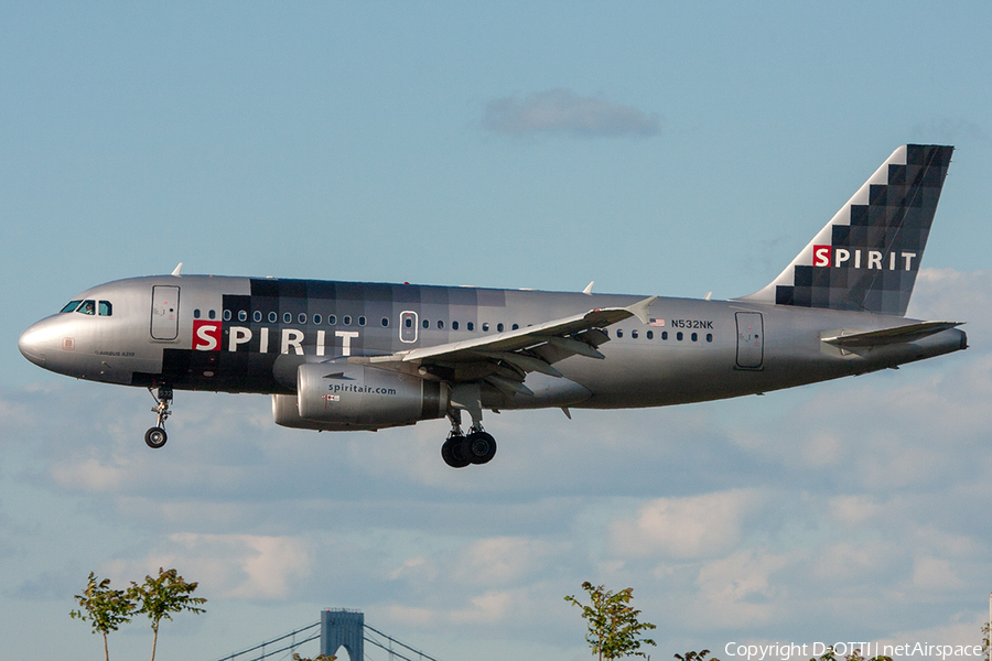 Spirit Airlines Airbus A319-132 (N532NK) | Photo 259954