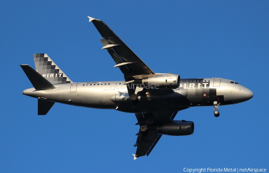Spirit Airlines Airbus A319-132 (N532NK) | Photo 588783