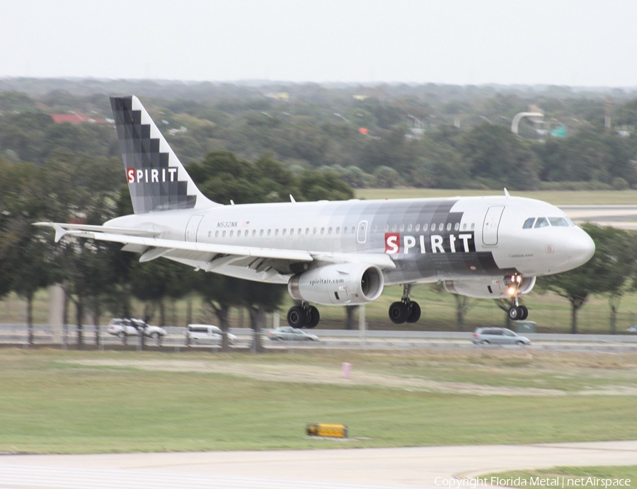 Spirit Airlines Airbus A319-132 (N532NK) | Photo 300662