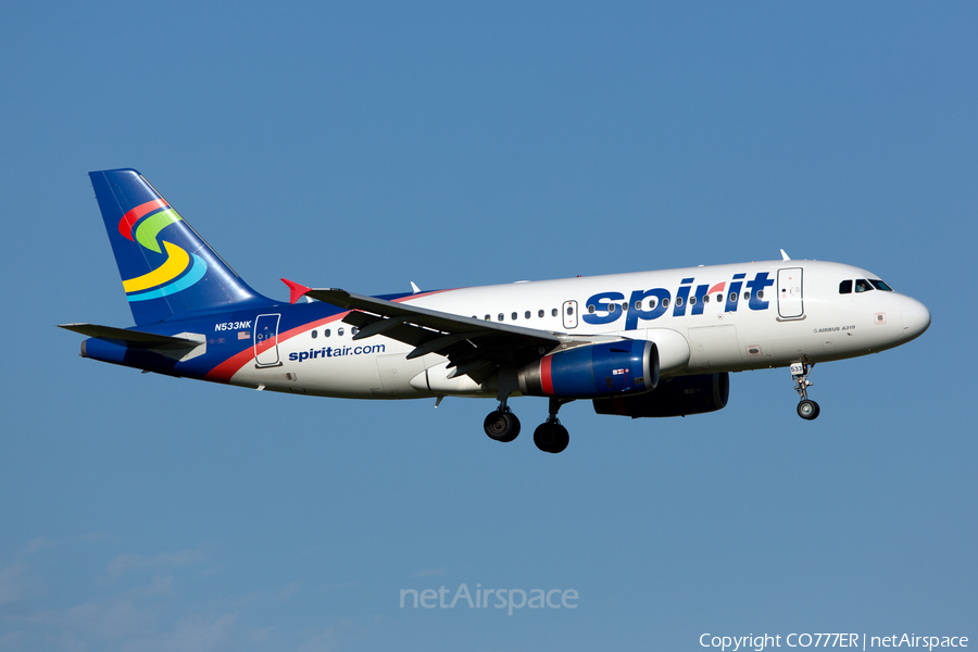 Spirit Airlines Airbus A319-132 (N533NK) | Photo 25638