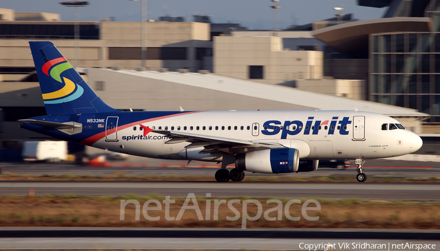 Spirit Airlines Airbus A319-132 (N533NK) | Photo 115626