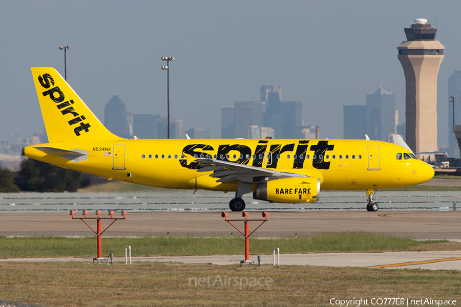 Spirit Airlines Airbus A319-112 (N534NK) | Photo 56887