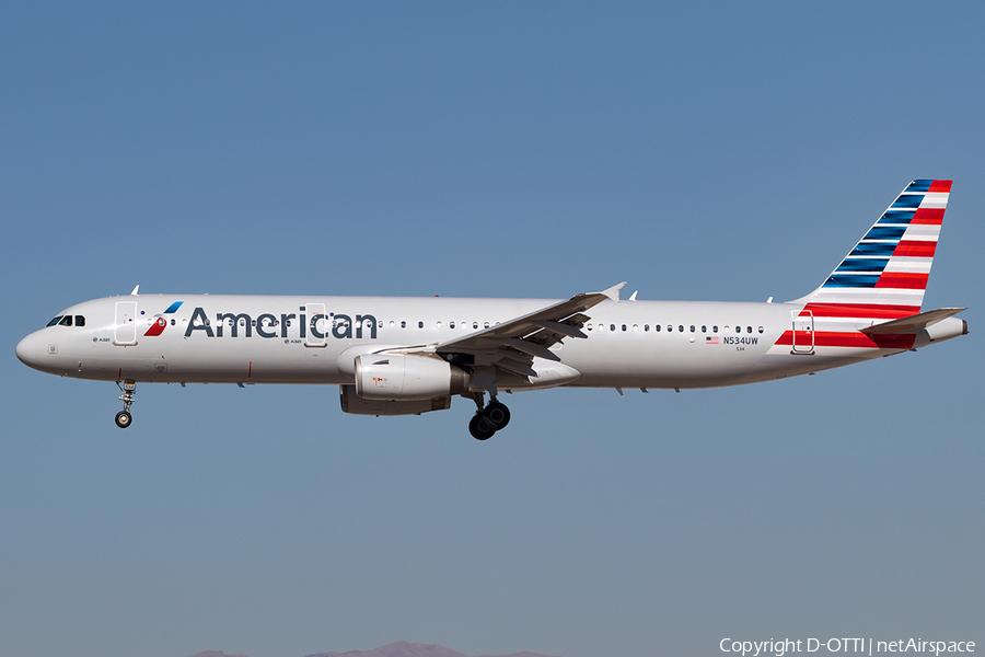 American Airlines Airbus A321-231 (N534UW) | Photo 138876