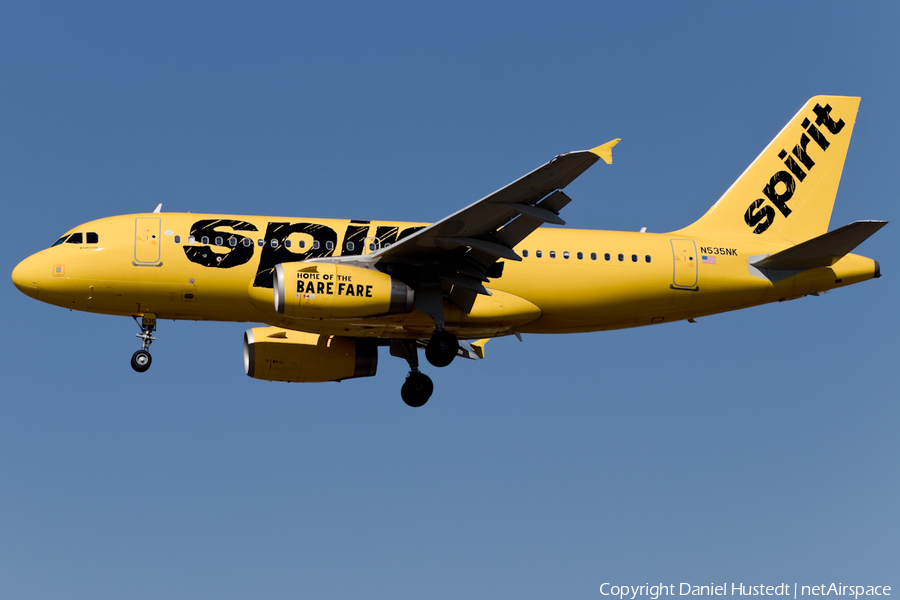 Spirit Airlines Airbus A319-133 (N535NK) | Photo 446093