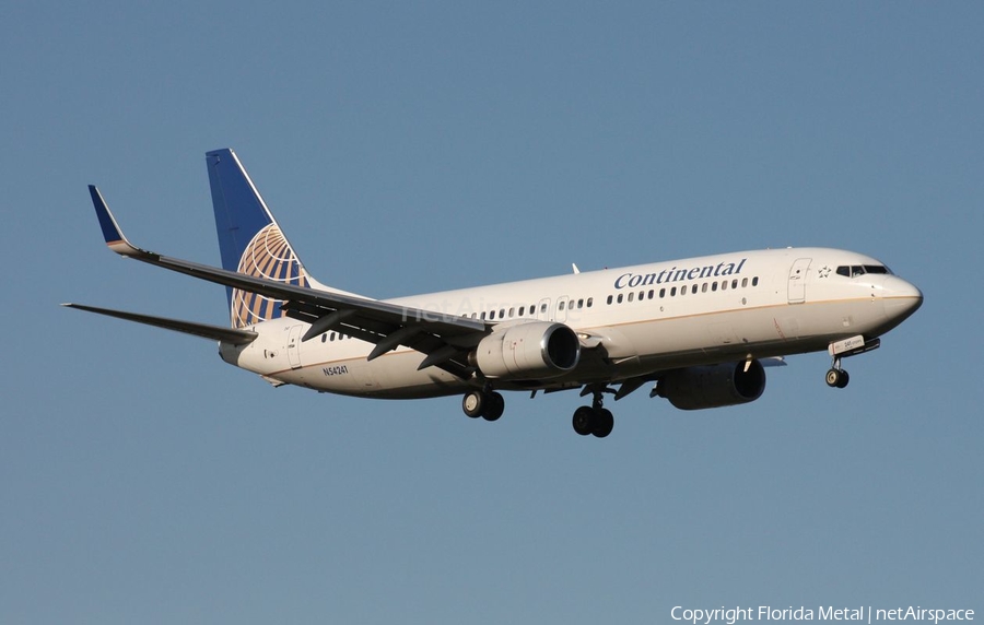 Continental Airlines Boeing 737-824 (N54241) | Photo 304486