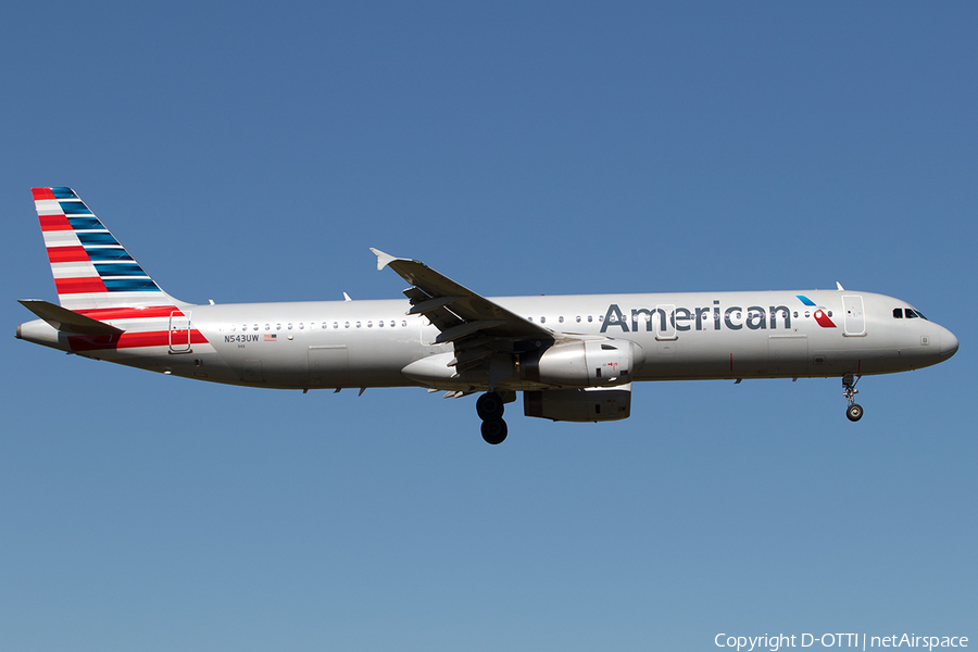 American Airlines Airbus A321-231 (N543UW) | Photo 177710