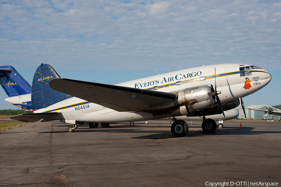 Everts Air Cargo Curtiss C-46D Commando (N54514) | Photo 360552