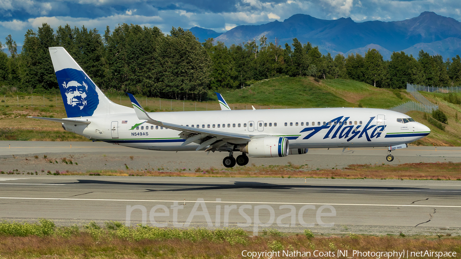 Alaska Airlines Boeing 737-8FH (N549AS) | Photo 229301