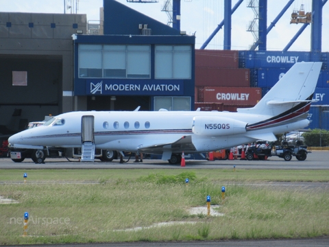 NetJets Cessna 680A Citation Latitude (N550QS) at  San Juan - Fernando Luis Ribas Dominicci (Isla Grande), Puerto Rico