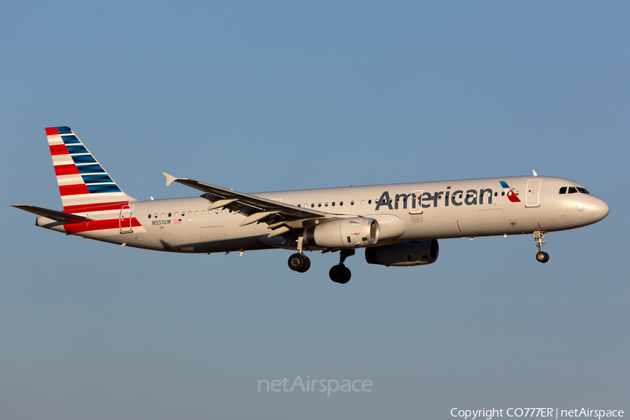 American Airlines Airbus A321-231 (N551UW) | Photo 150004