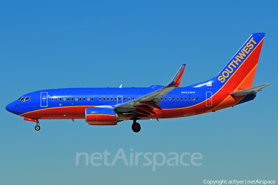 Southwest Airlines Boeing 737-7BX (N552WN) | Photo 173207
