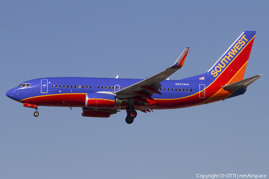 Southwest Airlines Boeing 737-7BX (N553WN) | Photo 457463