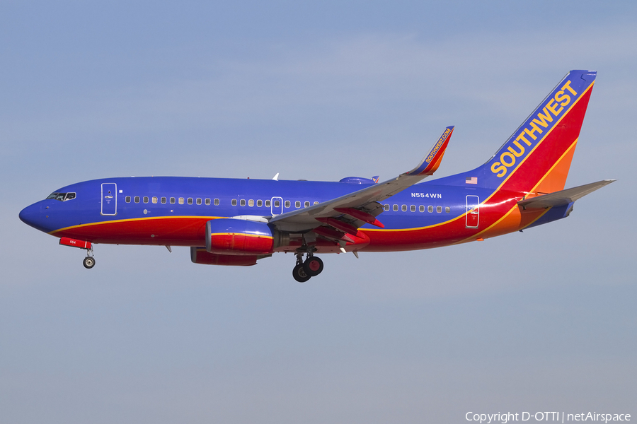 Southwest Airlines Boeing 737-7BX (N554WN) | Photo 425424