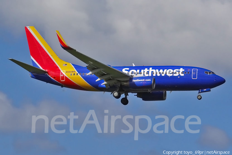Southwest Airlines Boeing 737-790 (N560WN) | Photo 68299