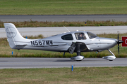 (Private) Cirrus SR22 GTS TC silver (N567MW) at  Hamburg - Fuhlsbuettel (Helmut Schmidt), Germany