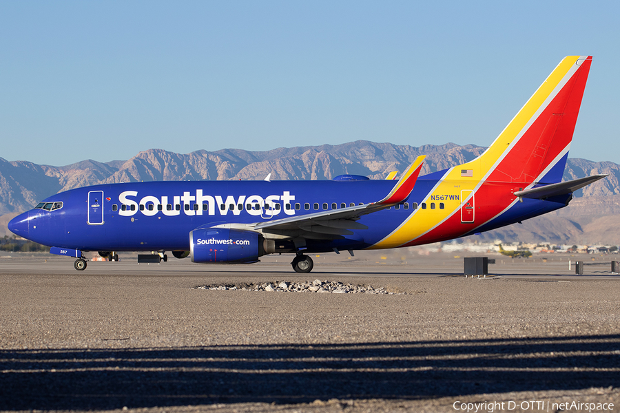 Southwest Airlines Boeing 737-7CT (N567WN) | Photo 551549