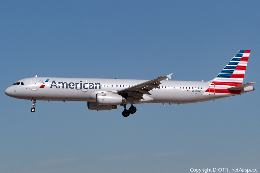 American Airlines Airbus A321-231 (N568UW) | Photo 140639