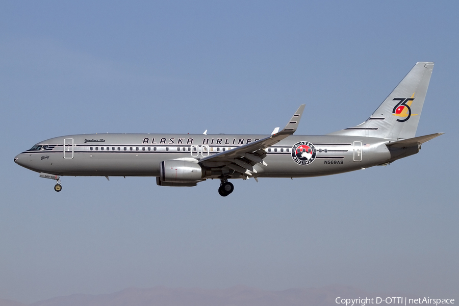 Alaska Airlines Boeing 737-890 (N569AS) | Photo 424658