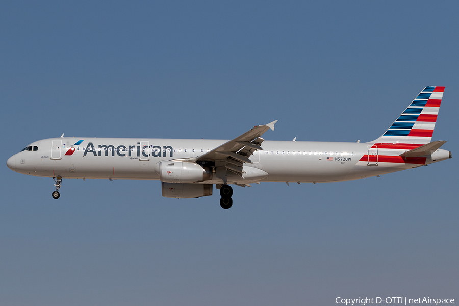American Airlines Airbus A321-231 (N572UW) | Photo 201390