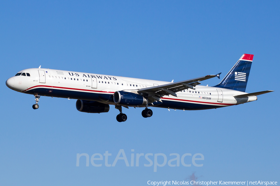 US Airways Airbus A321-231 (N572UW) | Photo 161287