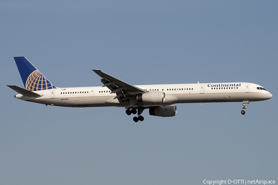 Continental Airlines Boeing 757-33N (N57869) | Photo 176612