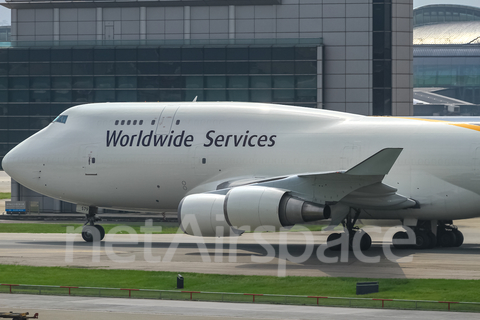 United Parcel Service Boeing 747-45E(BCF) (N579UP) at  Hong Kong - Chek Lap Kok International, Hong Kong