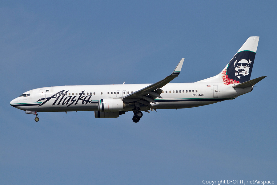 Alaska Airlines Boeing 737-890 (N581AS) | Photo 364614