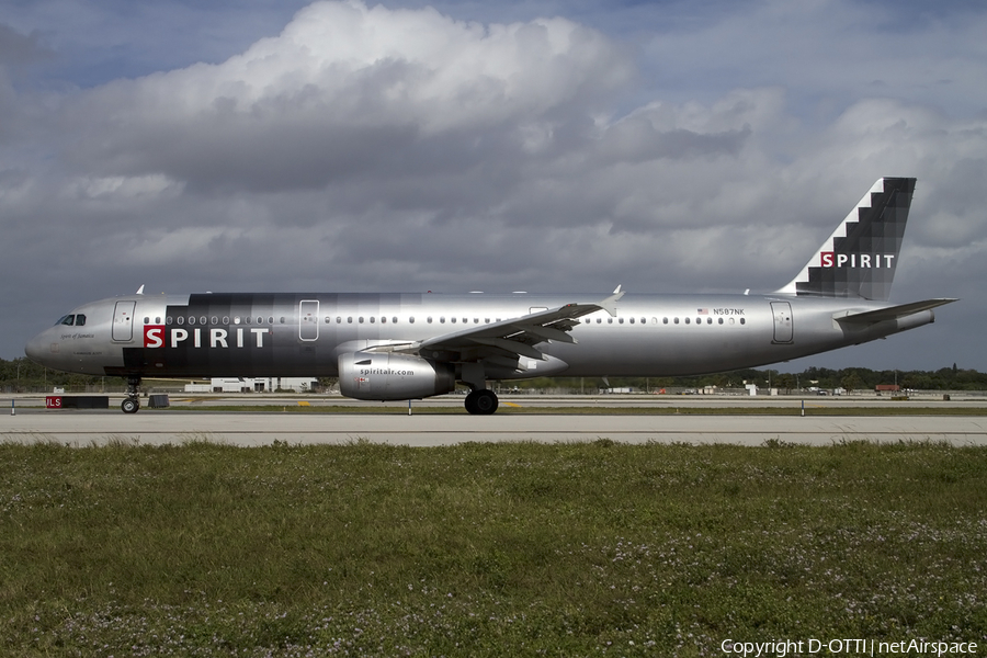 Spirit Airlines Airbus A321-231 (N587NK) | Photo 422584