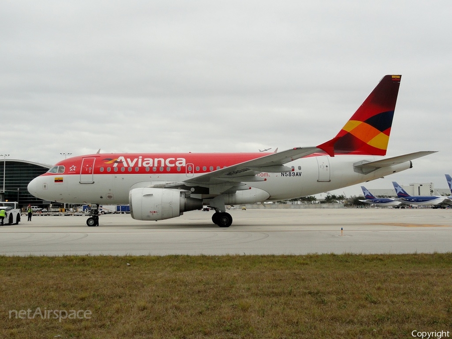 Avianca Airbus A318-111 (N589AV) | Photo 20193