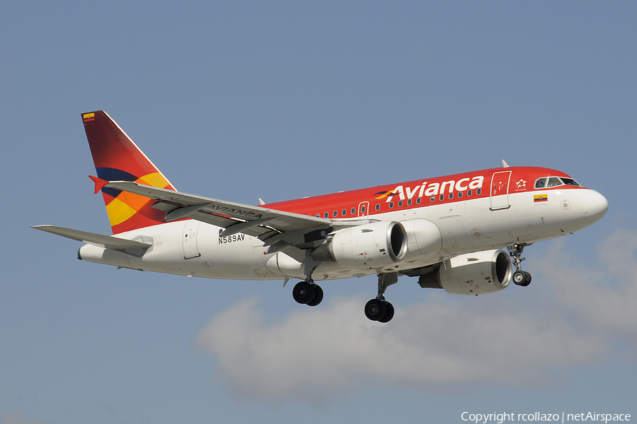Avianca Airbus A318-111 (N589AV) | Photo 24772