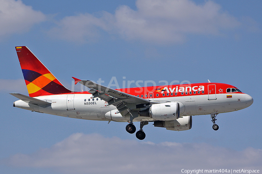 Avianca Airbus A318-111 (N590EL) | Photo 14186